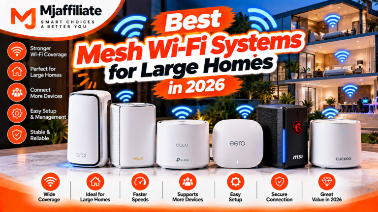 Best Mesh Wi-Fi Systems for Large Homes in 2026 – 8 Smart Picks
